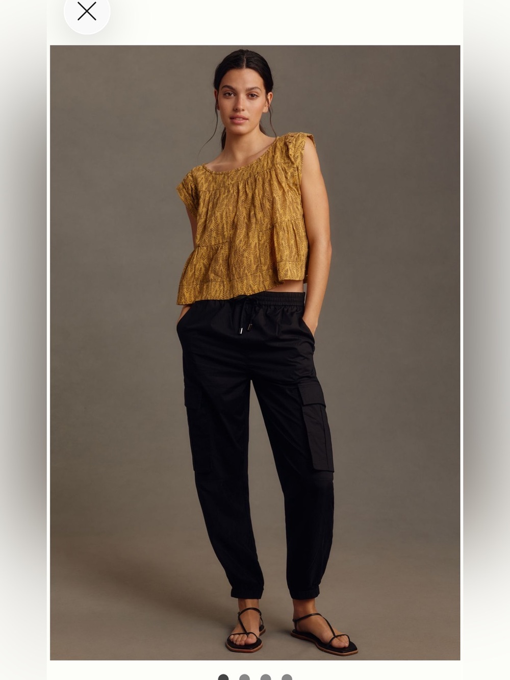 PAIGE Black Cargo Jogger Pants - Relaxed Utility Fit